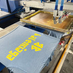 Balenciaga Paris Yellow Rubber Strip Short-Sleeve T-Shirt