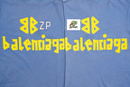 Balenciaga Paris Yellow Rubber Strip Short-Sleeve T-Shirt