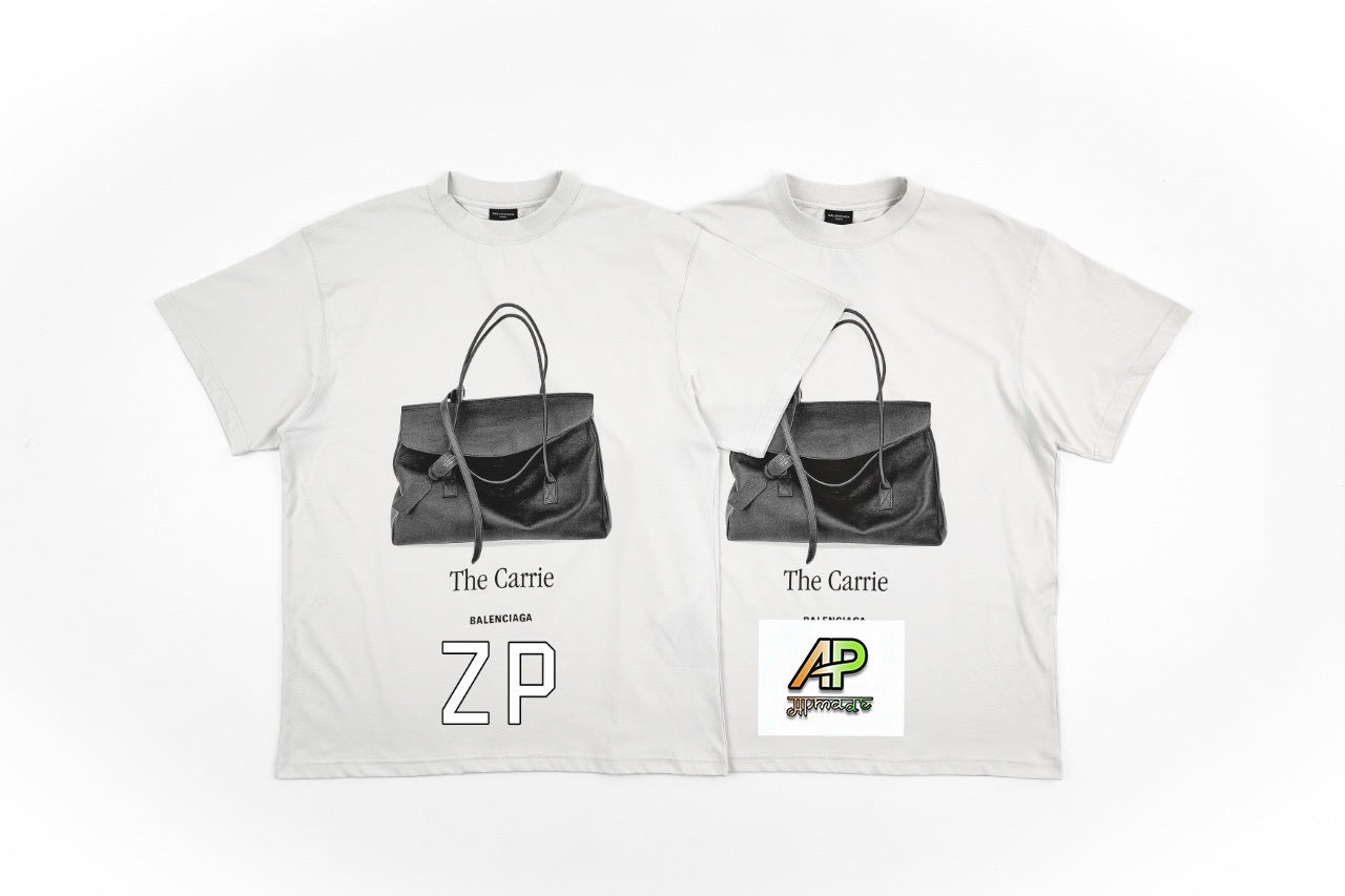 Balenciaga Long-Length Graphic Cotton T-Shirt