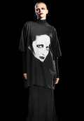 Balenciaga Portrait Print Distressed Short-Sleeve T-Shirt