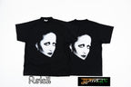 Balenciaga Portrait Print Distressed Short-Sleeve T-Shirt
