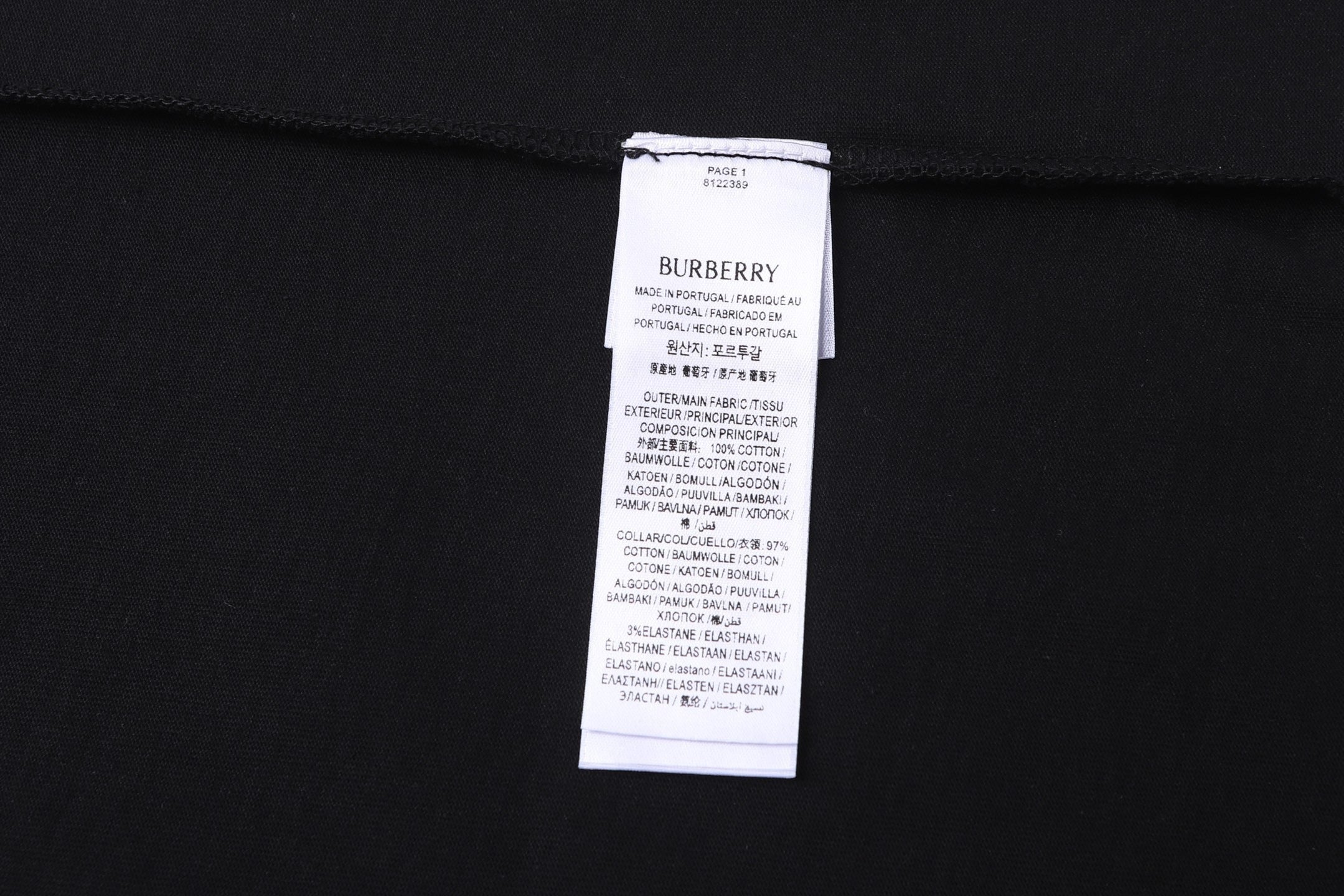 Burberry 26SS Crew Neck Printed Cotton T-Shirt