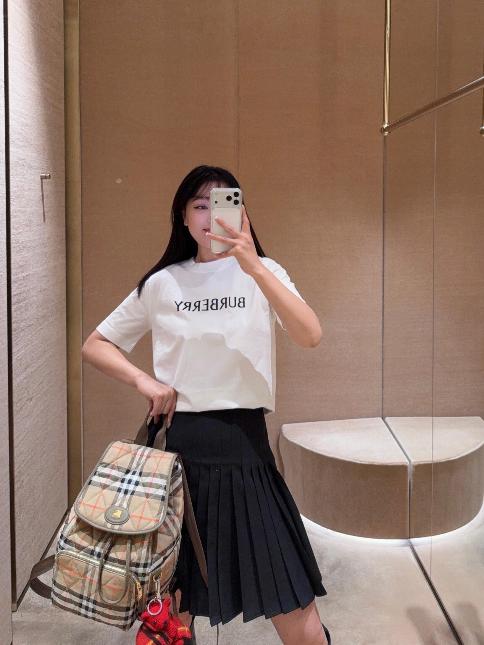 Burberry 26SS Crew Neck Printed Cotton T-Shirt