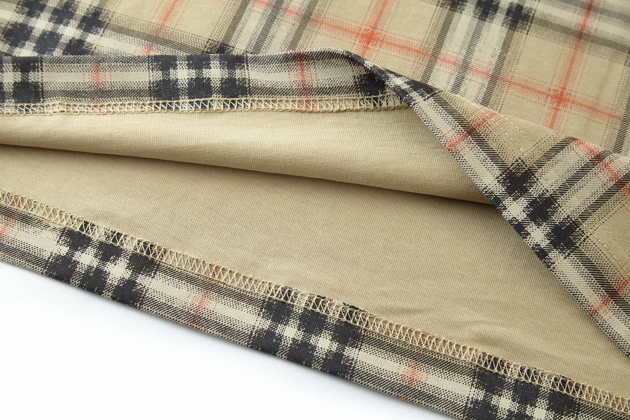 Burberry Check Print Short-Sleeve T-Shirt