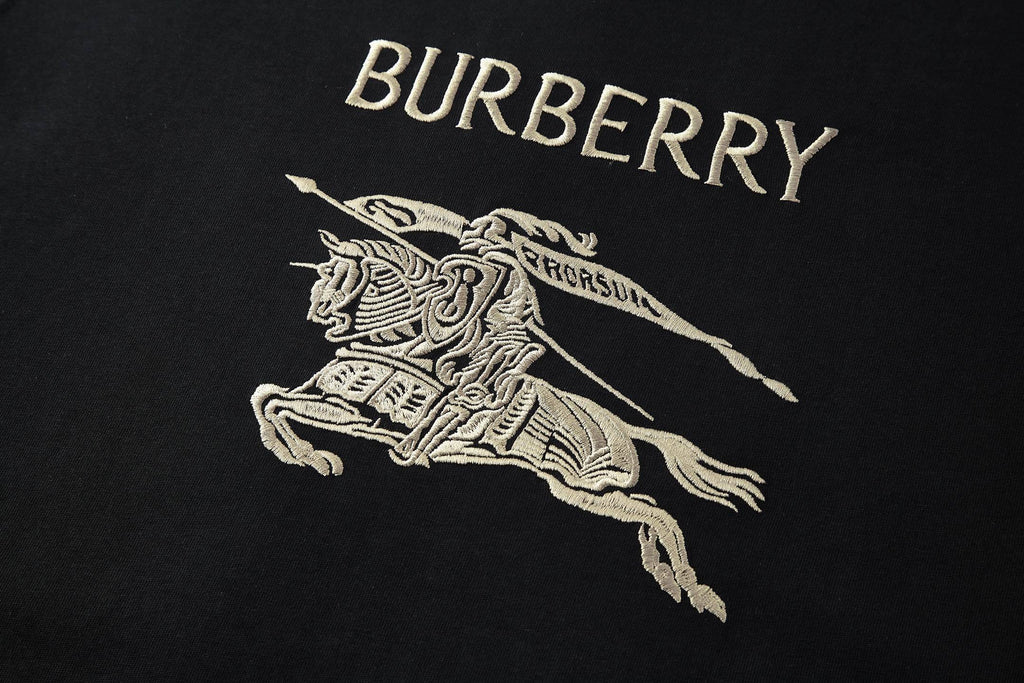 Burberry Embroidered Horse Logo Short-Sleeve T-Shirt