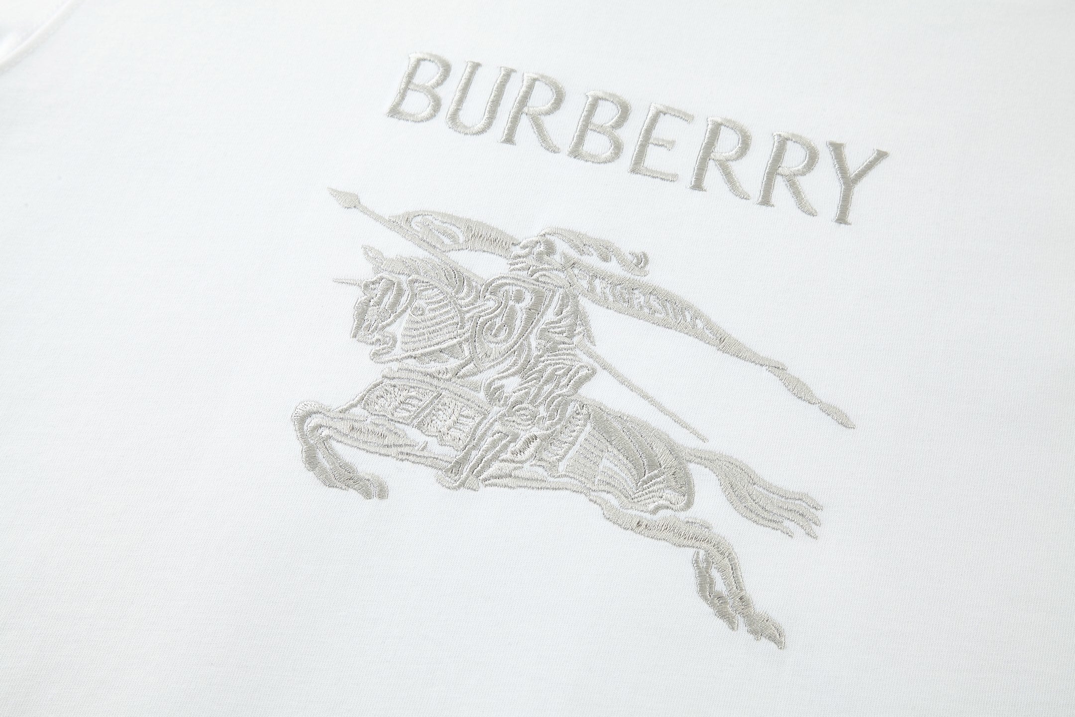 Burberry Embroidered Horse Logo Short-Sleeve T-Shirt