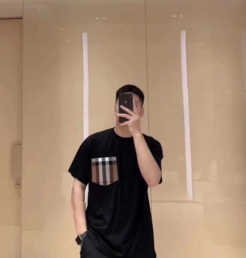 Burberry Pocket Checkered Short-Sleeve Shirt