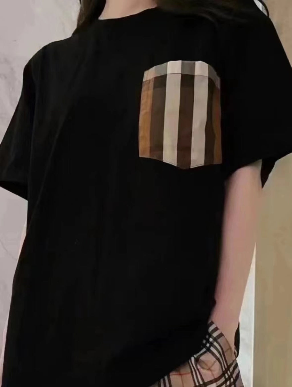 Burberry Pocket Checkered Short-Sleeve Shirt