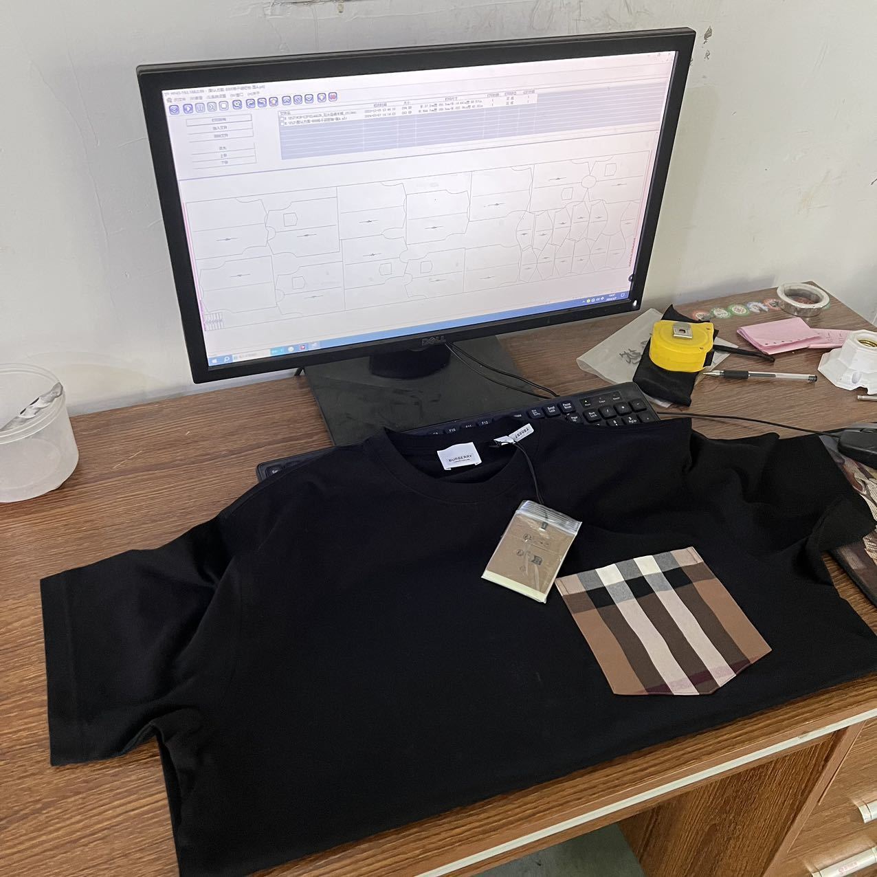 Burberry Pocket Checkered Short-Sleeve Shirt