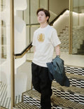Burberry B-Shield Oak Leaf Embroidered Crew Neck T-Shirt