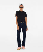 Burberry Check Webbing Embroidered Crew Neck T-Shirt