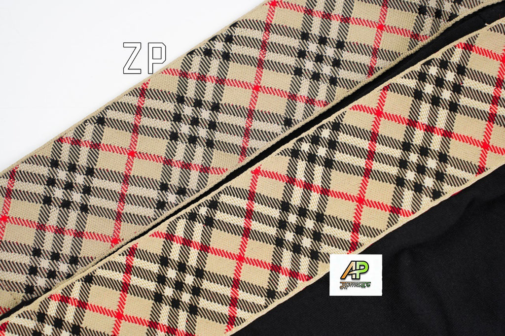 Burberry Check Webbing Embroidered Crew Neck T-Shirt