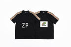 Burberry Check Webbing Embroidered Crew Neck T-Shirt