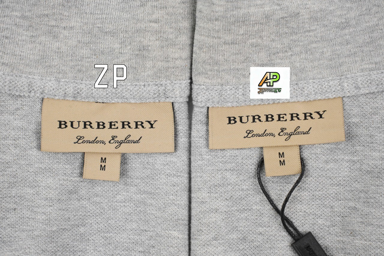 Burberry Cotton-Spandex Double-Sided Pearl Knit Polo Shirt