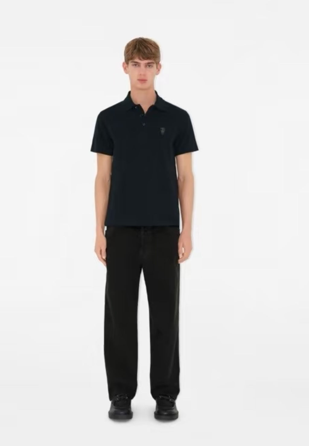 Burberry EKD Shield Embroidered Bead Mesh T-Shirt
