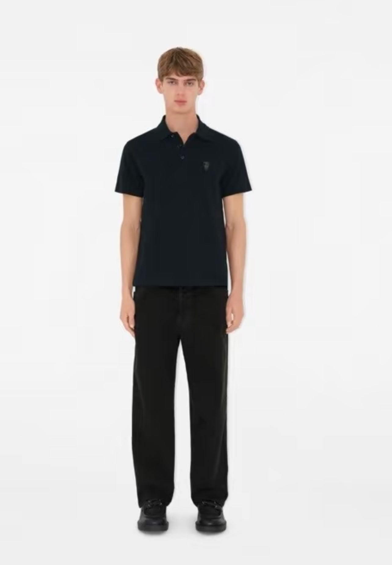 Burberry EKD Shield Embroidered Bead Mesh T-Shirt
