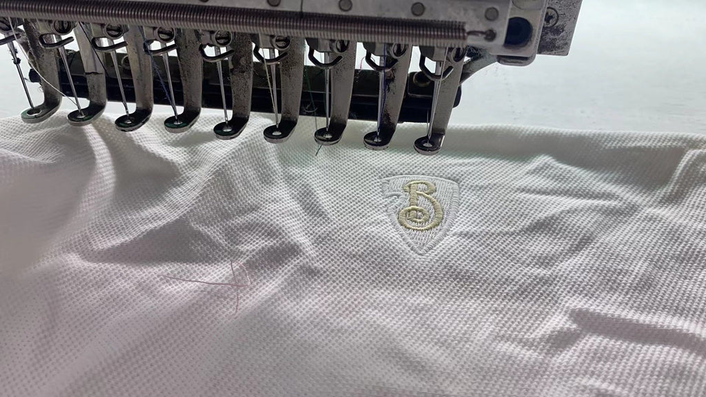 Burberry EKD Shield Bead Mesh Cotton T-Shirt