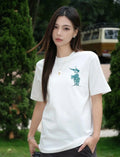 Burberry Equestrian Knight Logo Print Crew Neck T-Shirt
