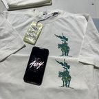 Burberry Equestrian Knight Logo Print Crew Neck T-Shirt