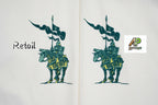 Burberry Equestrian Knight Logo Print Crew Neck T-Shirt