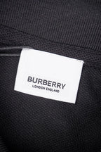 Burberry Black Pearl Knit Embroidered Logo Polo T-Shirt