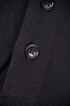 Burberry Black Pearl Knit Embroidered Logo Polo T-Shirt