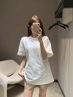 Dior Oblique Embossed Logo Short-Sleeve T-Shirt