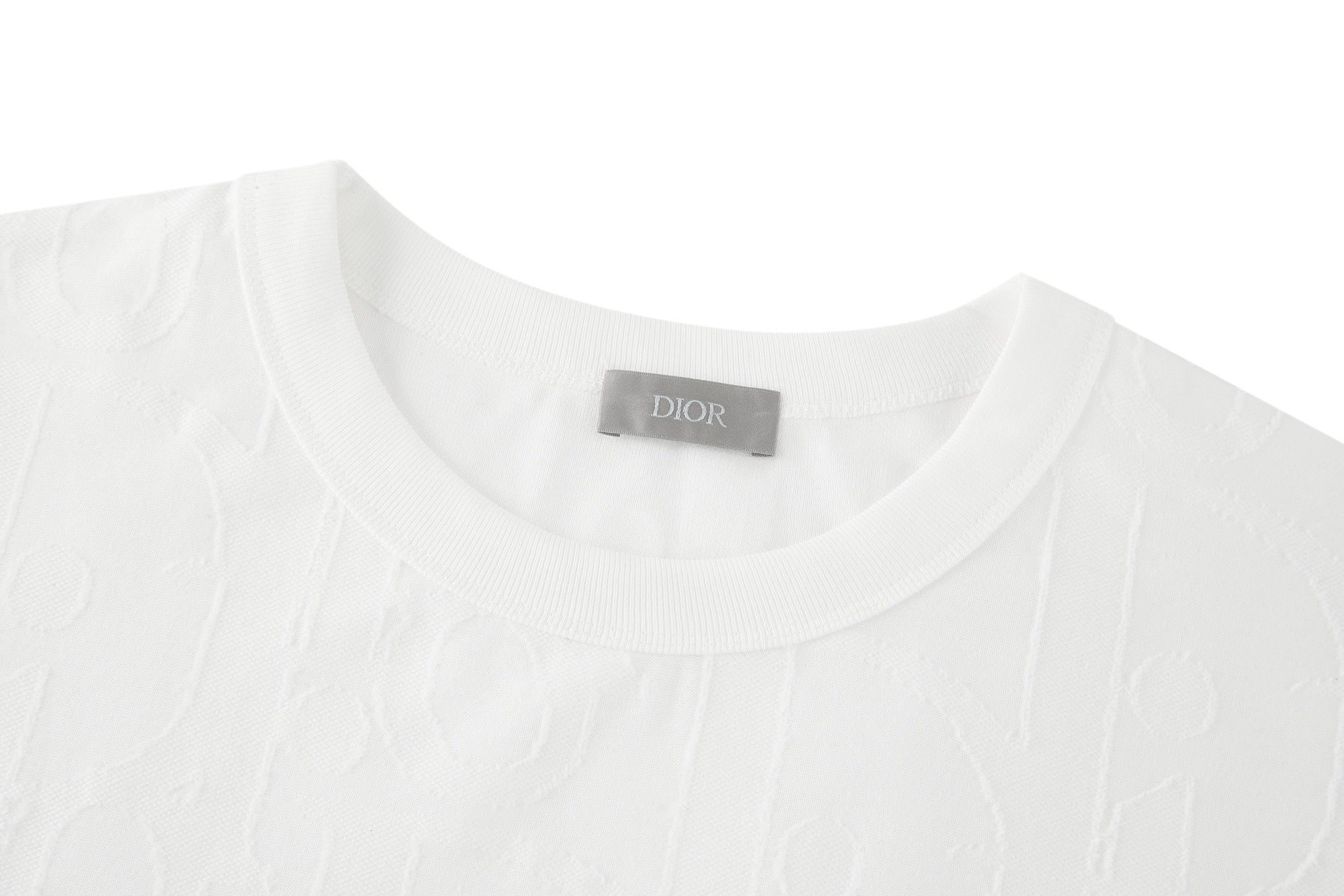 Dior Oblique Embossed Logo Short-Sleeve T-Shirt