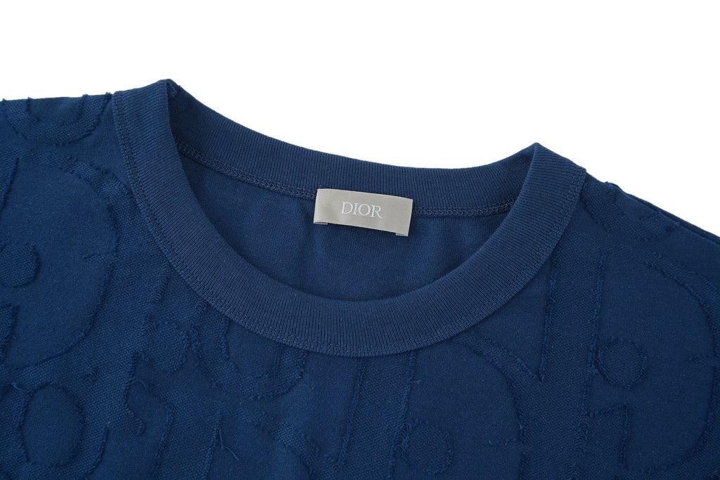 Dior Oblique Embossed Logo Short-Sleeve T-Shirt