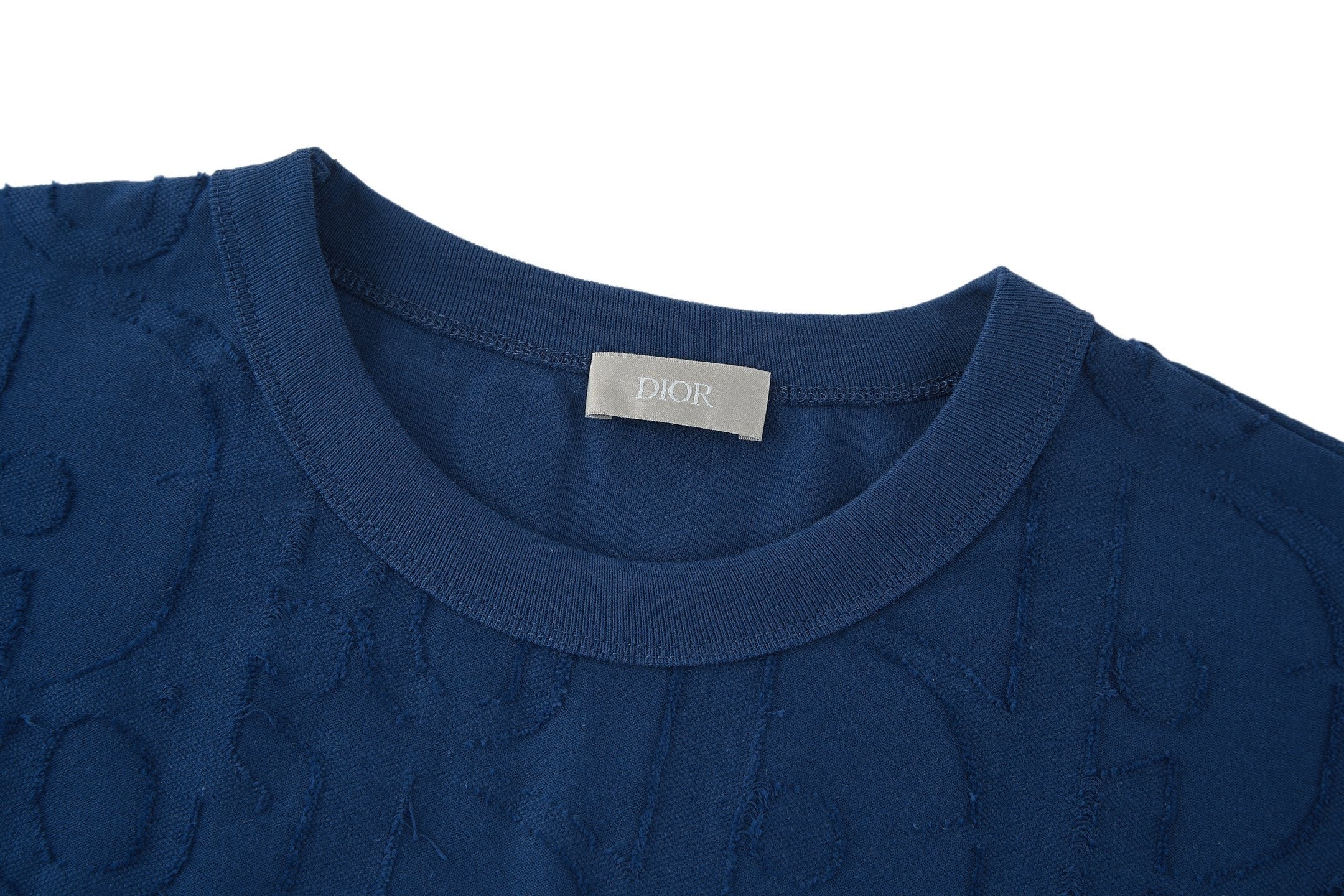 Dior Oblique Embossed Logo Short-Sleeve T-Shirt