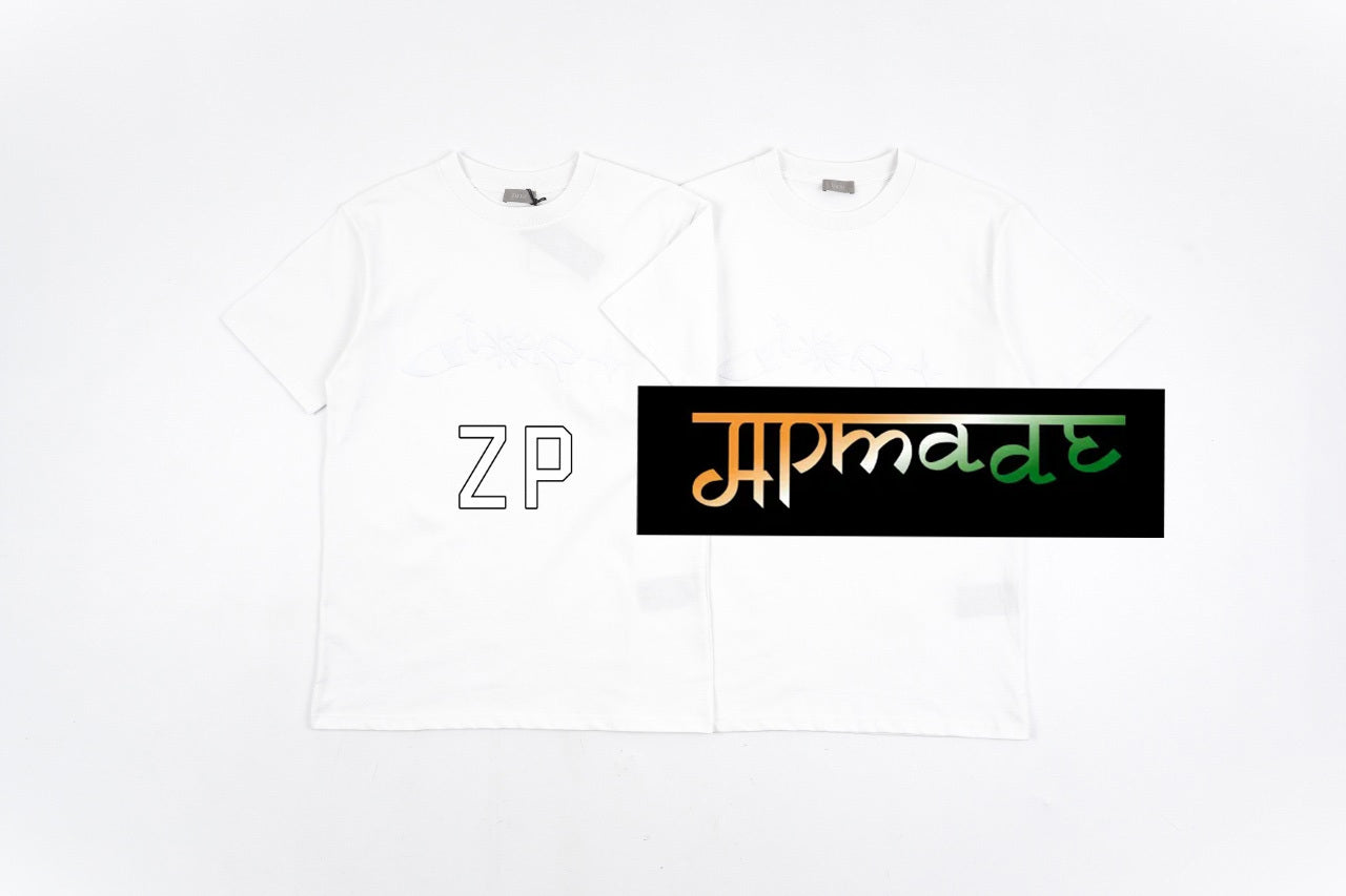 Dior Embroidered Lettering Crew Neck T-Shirt