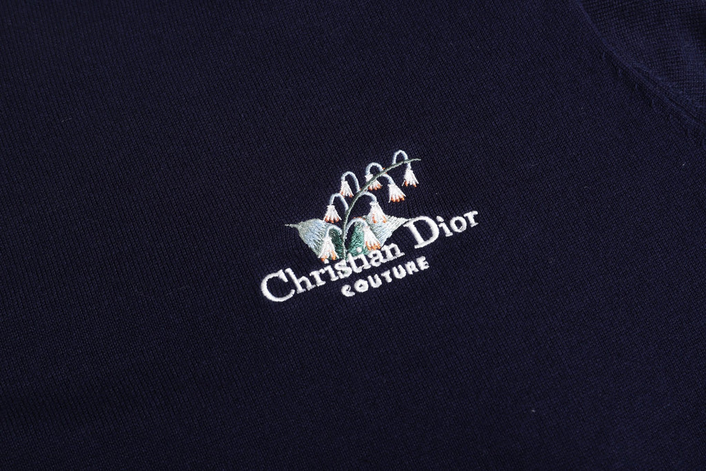 Dior Lily of the Valley Embroidered Cotton T-Shirt
