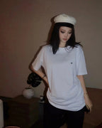 Burberry Bee Logo Embroidered Cotton T-Shirt