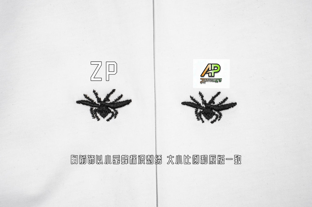 Burberry Bee Logo Embroidered Cotton T-Shirt