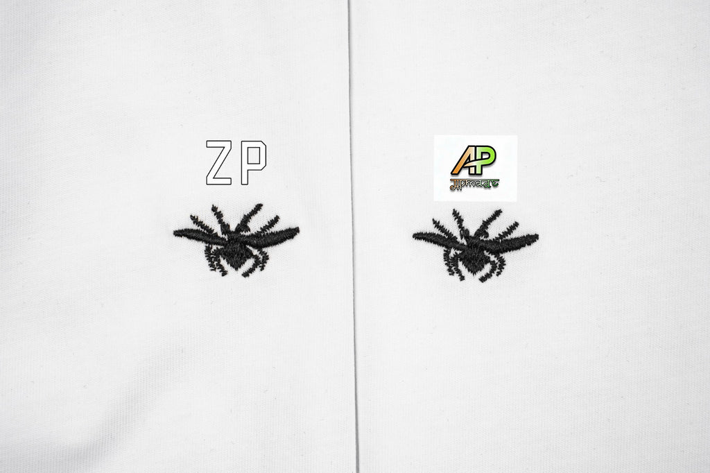 Burberry Bee Logo Embroidered Cotton T-Shirt
