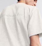 Burberry Distressed Dot-Print Crew Neck Cotton T-Shirt