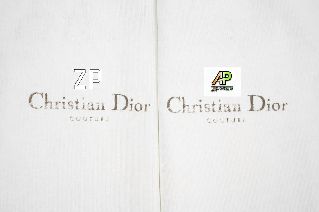 Burberry Distressed Dot-Print Crew Neck Cotton T-Shirt