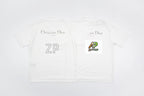 Burberry Distressed Dot-Print Crew Neck Cotton T-Shirt