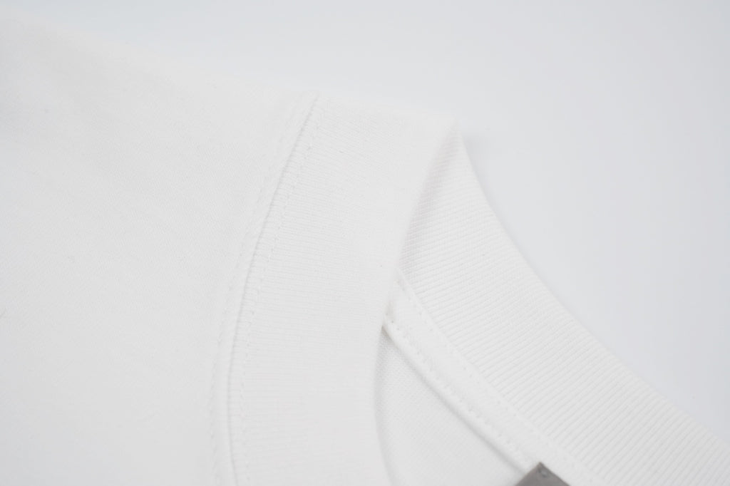 Burberry Embroidered Graphic Crew Neck Cotton T-Shirt