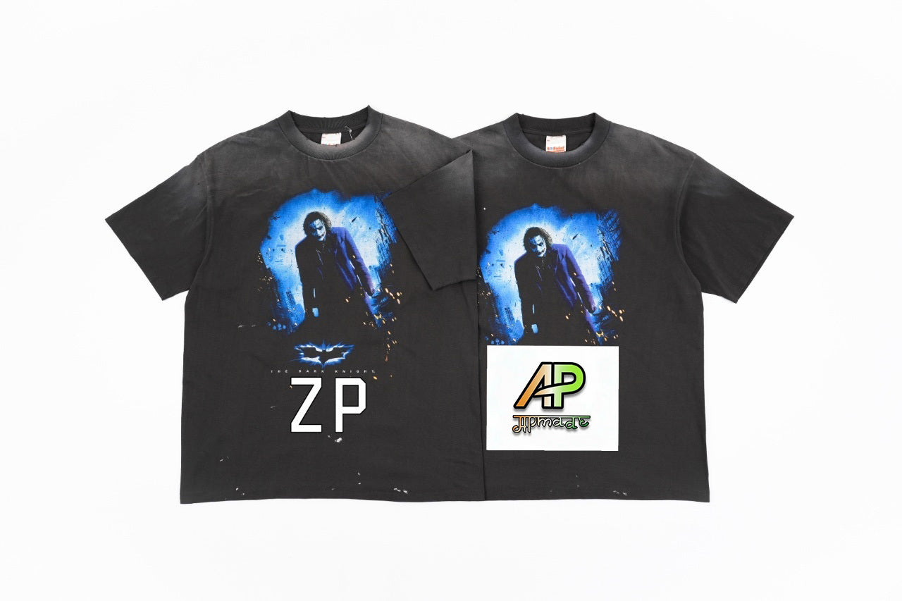 SAINT MXXXXXX Vintage Spray-Distressed Tubular Cotton T-Shirt