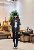 SAINT MXXXXXX Spray Monkey Gradient Distressed T-Shirt