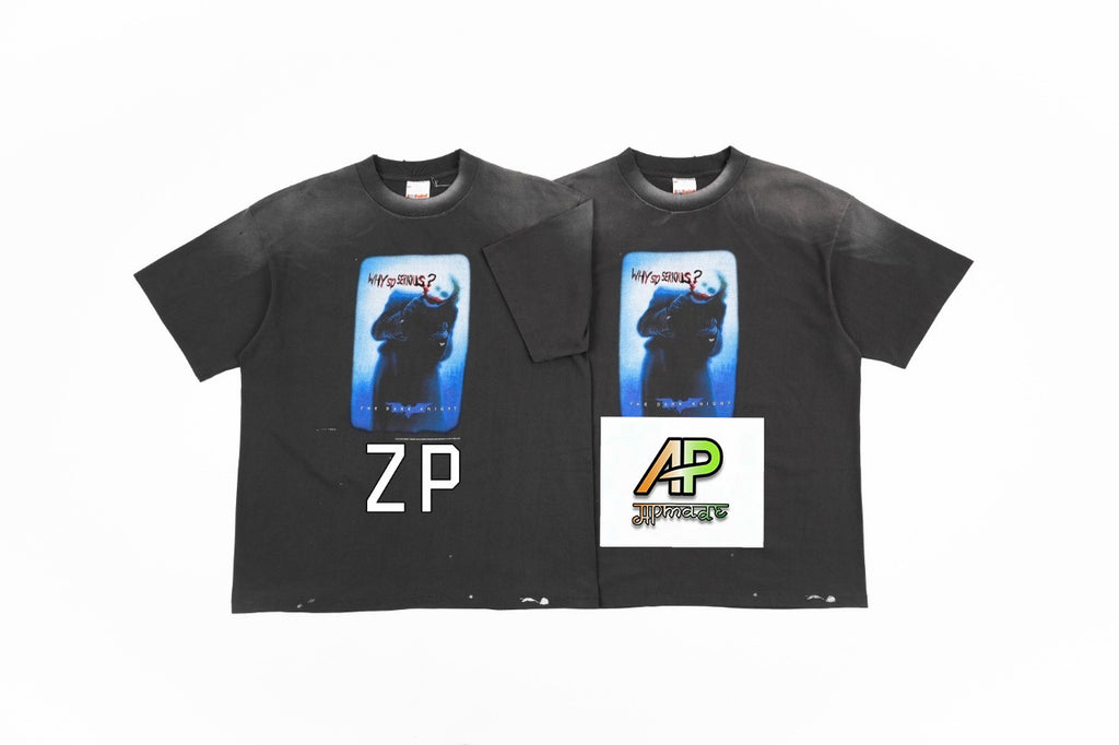 SAINT MXXXXXX Spray Monkey Gradient Distressed T-Shirt