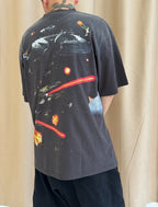 SAINT MXXXXXX Vintage Direct-Print Tubular Cotton T-Shirt
