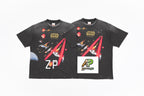 SAINT MXXXXXX Vintage Direct-Print Tubular Cotton T-Shirt
