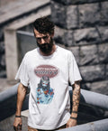SAINT MXXXXXX Vintage Distressed Direct-Print T-Shirt