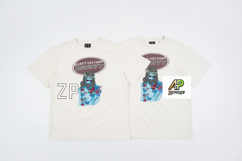 SAINT MXXXXXX Vintage Distressed Direct-Print T-Shirt
