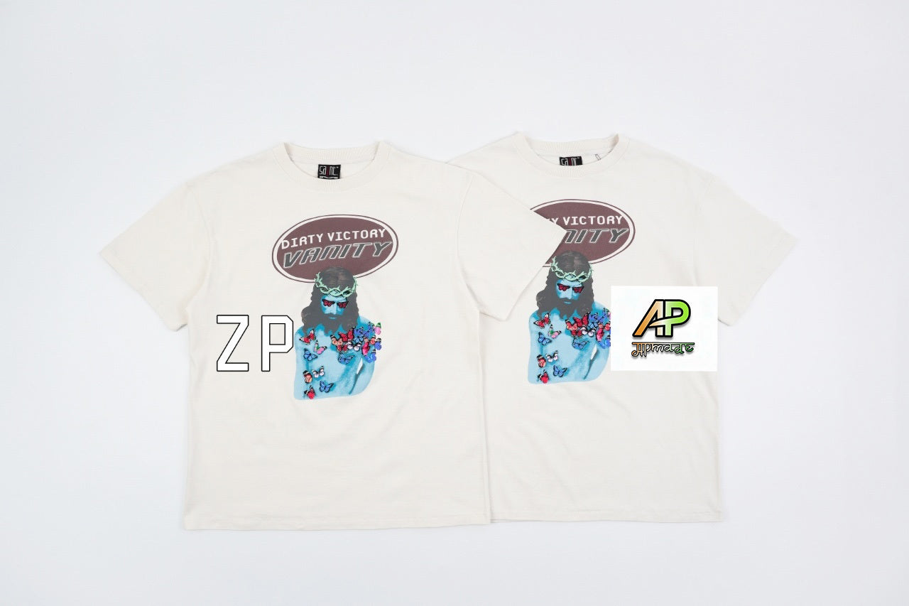 SAINT MXXXXXX Vintage Distressed Direct-Print T-Shirt