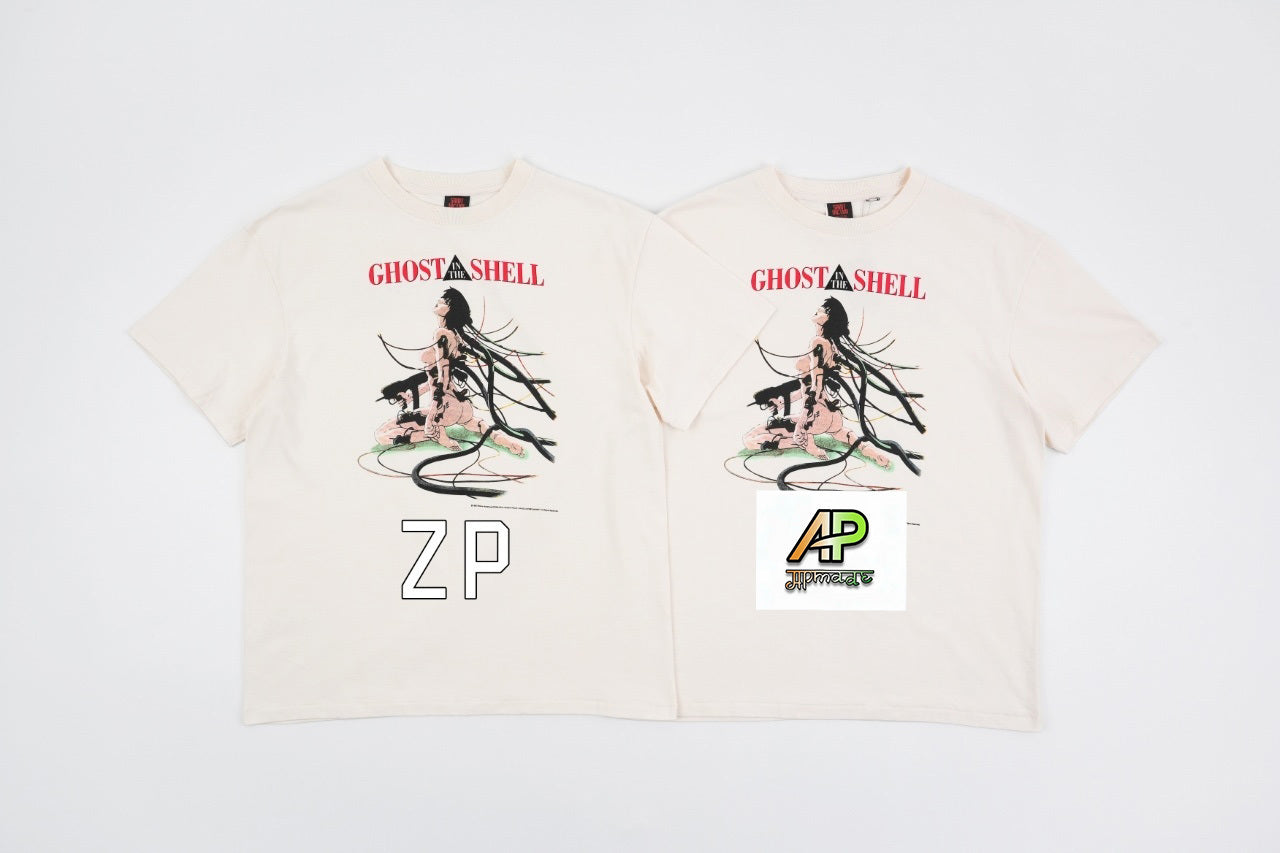SAINT MXXXXXX Frosted Wash Direct-Print Tubular T-Shirt