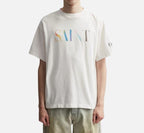 SAINT MXXXXXX Asut-Dyed Spray-Fade Tubular Cotton T-Shirt
