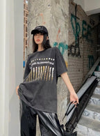 SAINT MXXXXXX Vintage Tubular Cotton Direct-Print T-Shirt